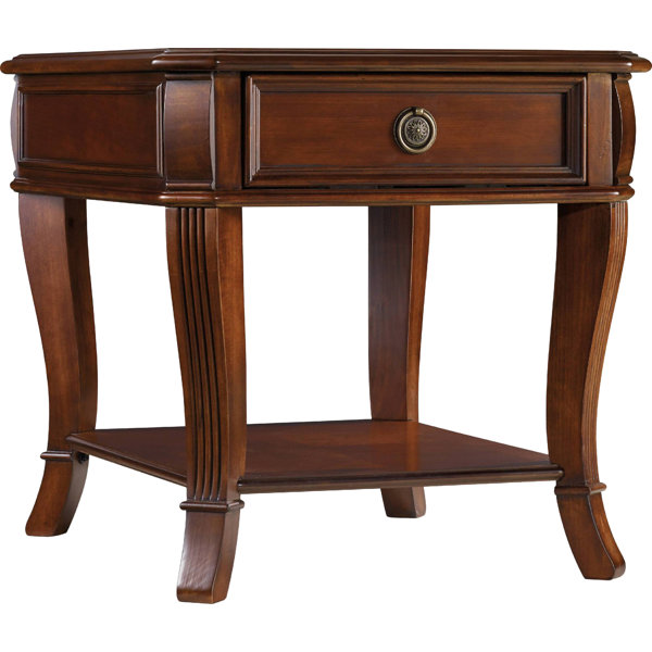 Hooker Furniture Brookhaven 24'' Tall Solid Wood End Table with Storage